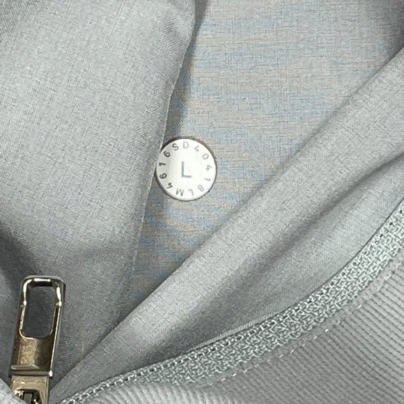 Lululemon City Sweat Track Jacket Smoke Gray Full Zip Up Athleisure Mens Size L - Picture 6 of 7